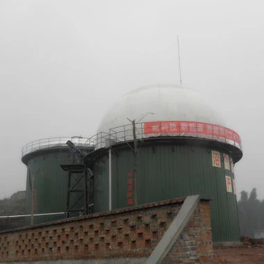 Двойные мембранные биогазовые купола для ферментера