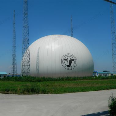 Двойные мембранные резервуары для хранения биогаза